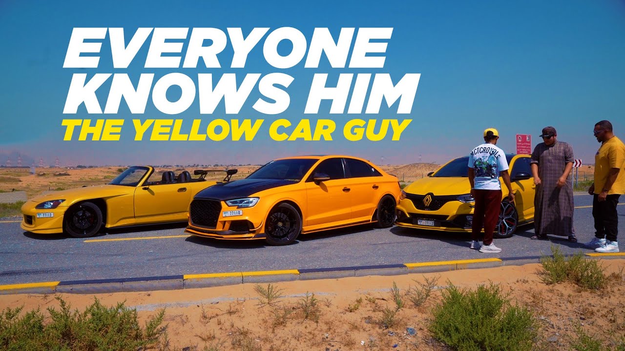 The Yellow Emirati Car Enthusiast - Kiko - Boosted Audi S3, Honda S2k, Megane RS Trophy, Jeep, Bikes