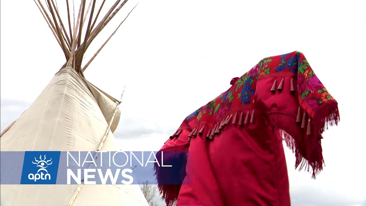 Calgary MMIW advocates denounce removal of red dresses | APTN News