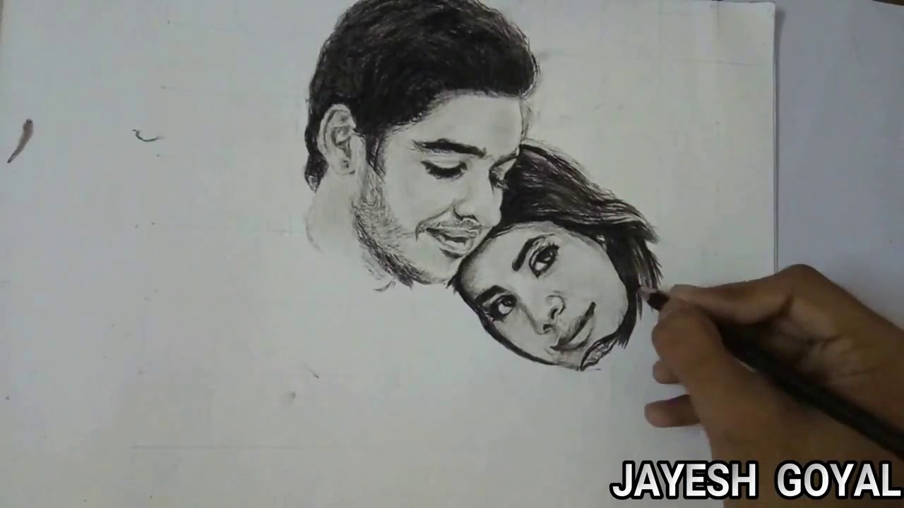 Dhadak sketch(drawing) | Ishaan khattar sketch | jhanvi kapoor sketch | IIT(ISM) DHANBAD Artist