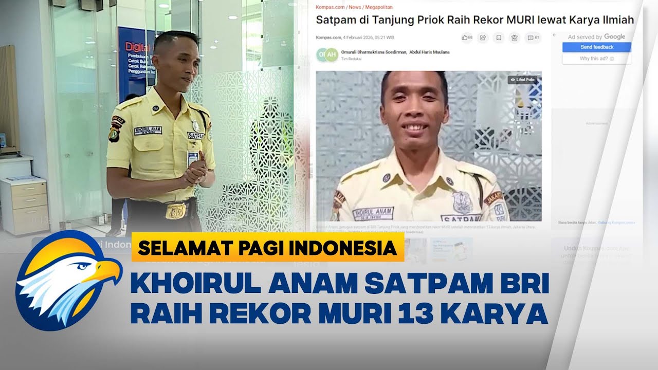 Khoirul Anam Satpam BRI Tanjung Priok Raih Rekor MURI! - [Selamat Pagi Indonesia]