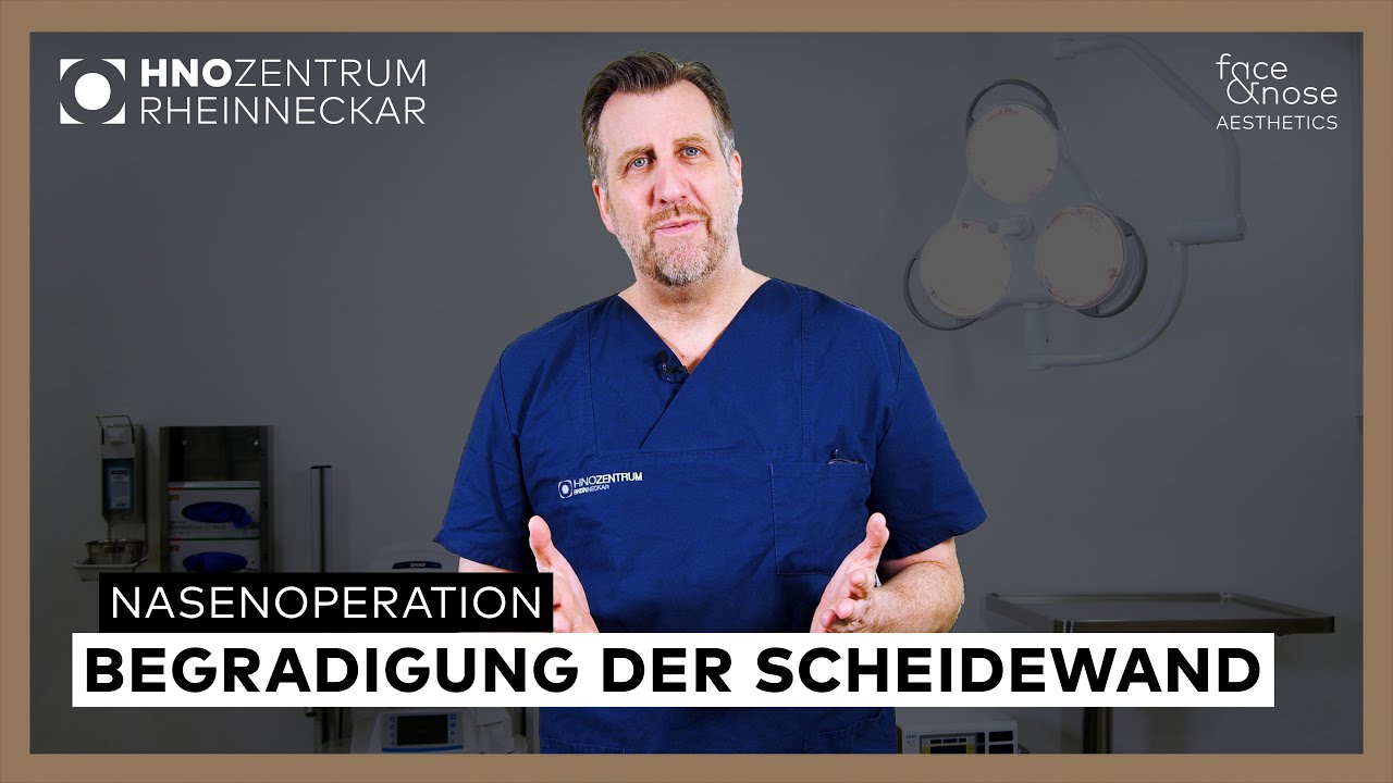 Nasenoperation - Begradigung der Scheidewand