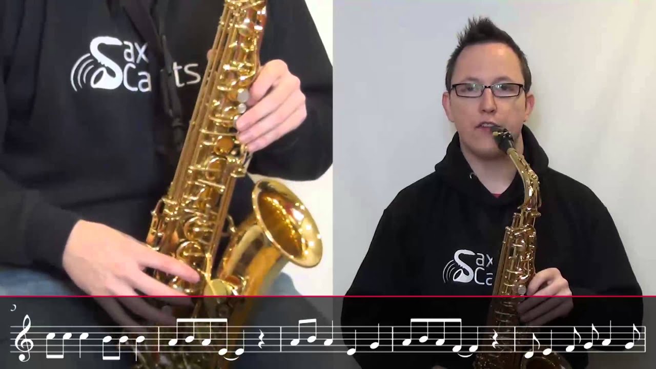 How to play Jingle Bell Rock on Alto Saxophone by Bobby Helms (Easy Version Lesson CHR101)