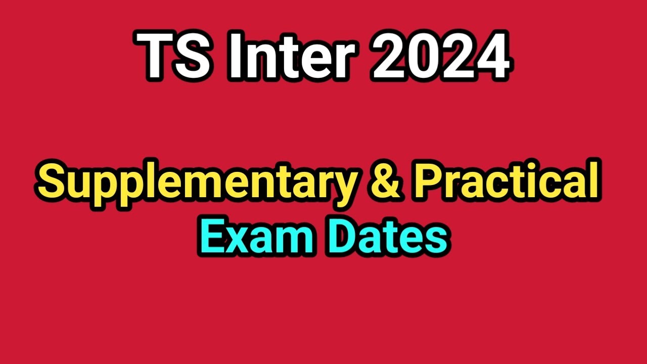 TS Inter Supplementary Exam Timetable #sampathinformation