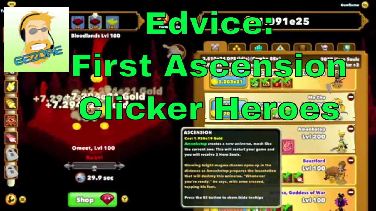 Edvice: Clicker Heroes and the first Ascension