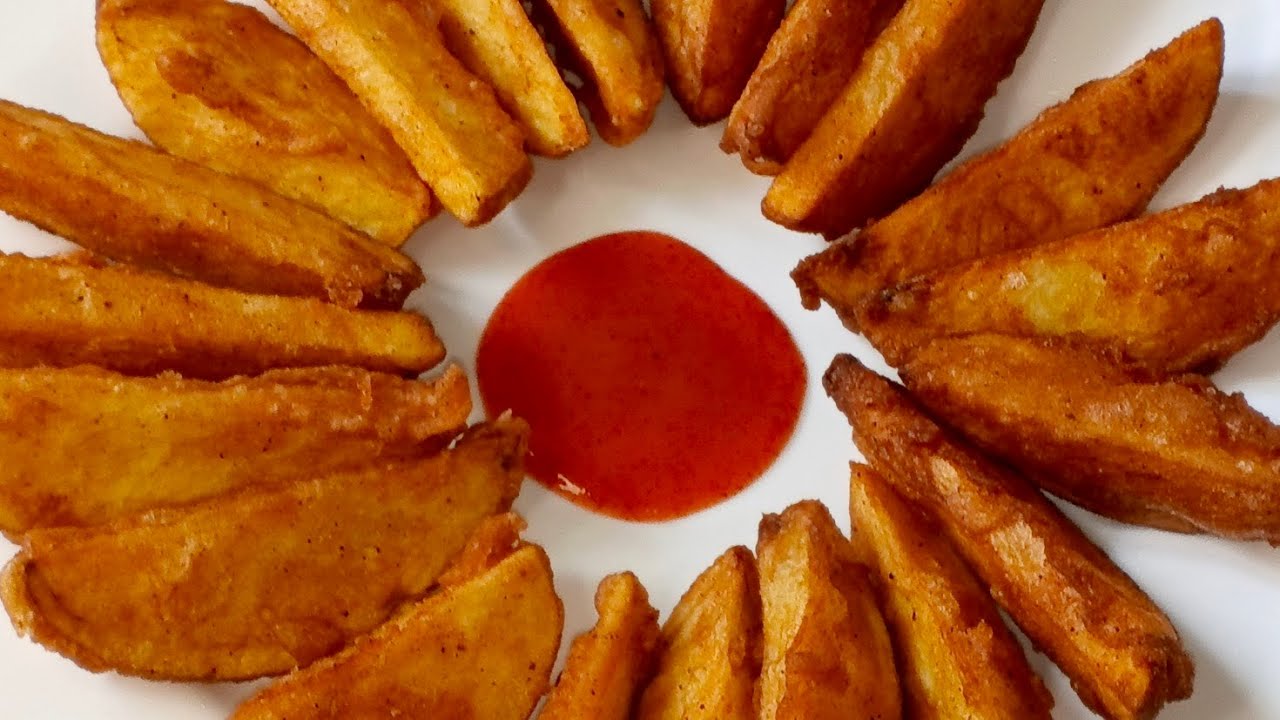 Best Spicy Potato Wedges Recipe | Crunchy & Delicious| no oven