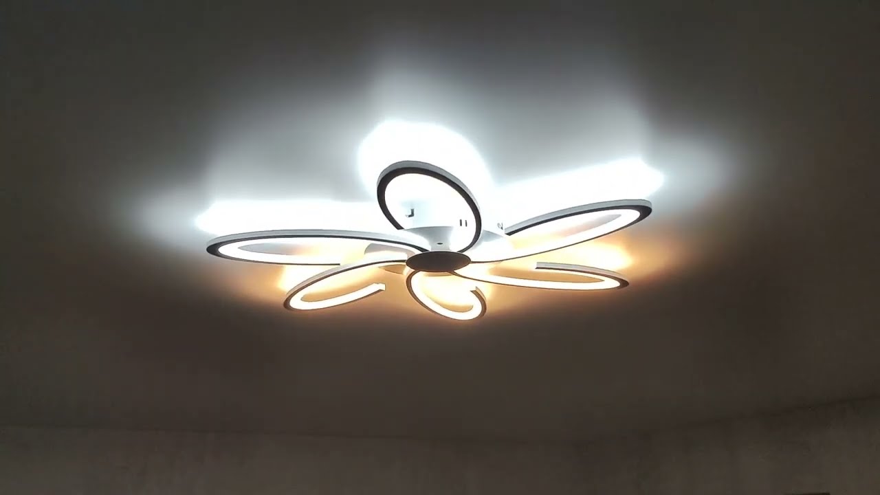 Современная светодиодная люстра ESTARES. Обзор покупки. #люстра  #обзо #led