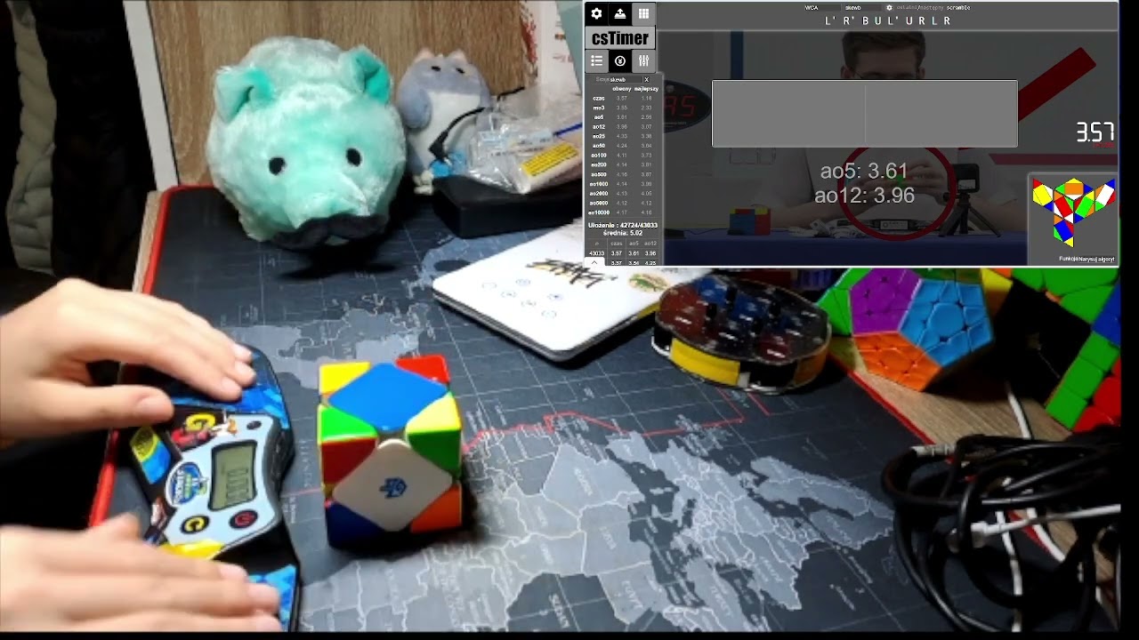 Solving skewb until Polish Championship Day 1 avg 4.39