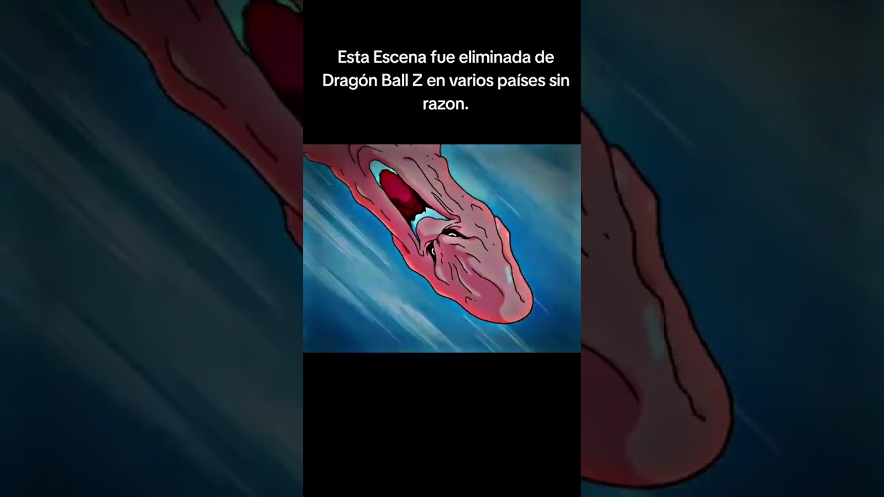ESCENA ELIMINADA EN DRAGON BALL Z EN VARIOS PAISES SIN RAZON ALGUNA!  #dragonballz #youtubeshorts