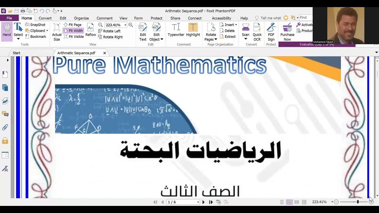 Arithmetic Sequence L1, L2 .... Third year of Applied Technology