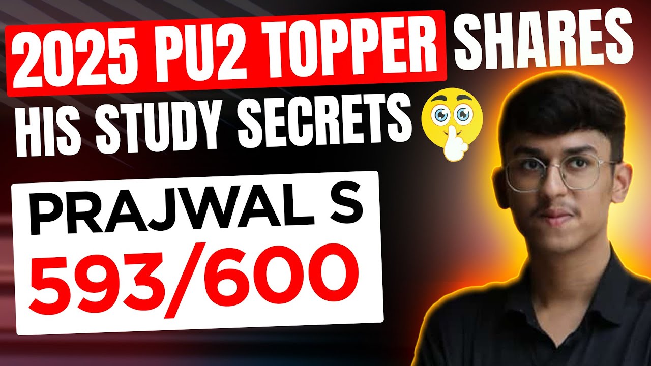 Deeksha Karnataka's 2nd PUC Topper Interview - Score 593/600 PCMC 🔥