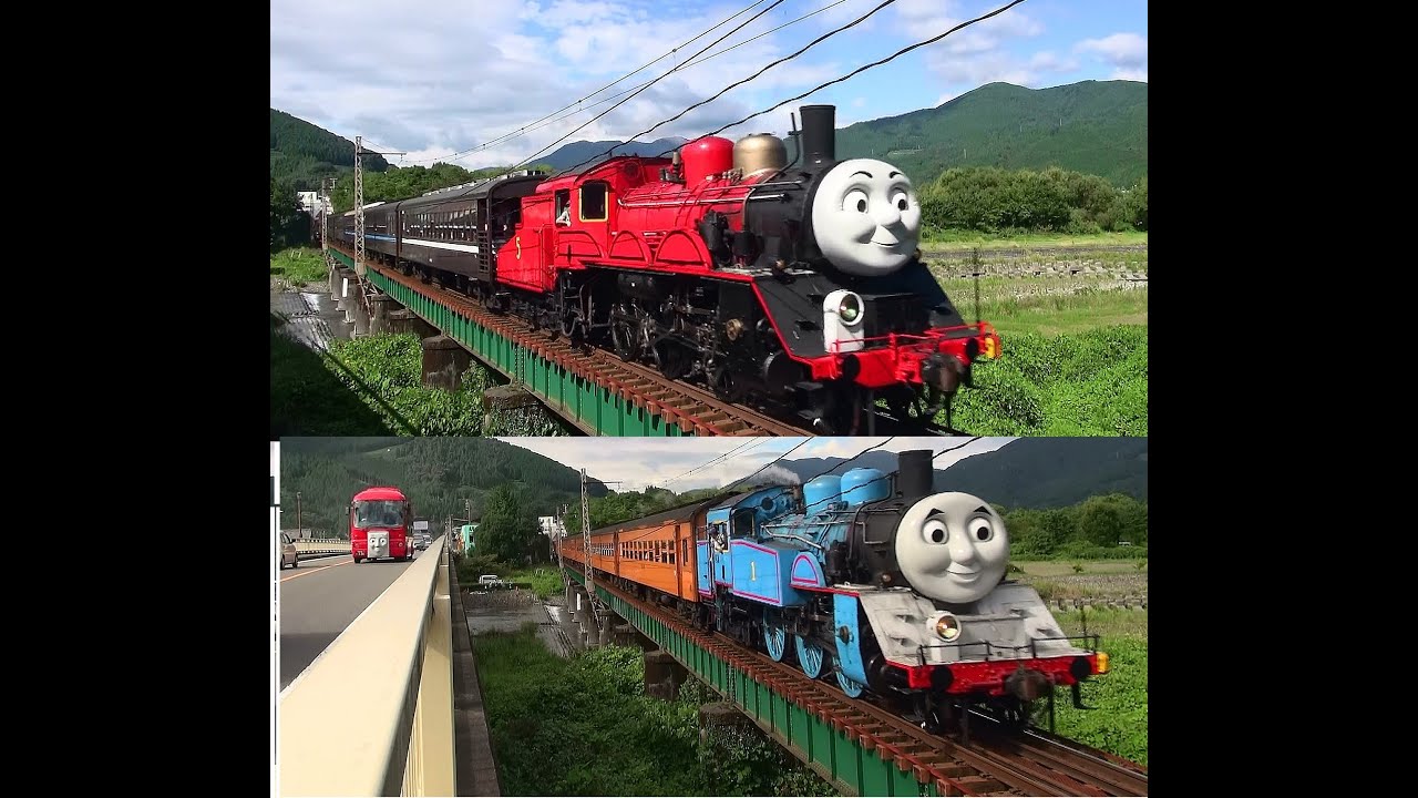 大井川鉄道 2016年 きかんしゃトーマス ジェームス バスのバーティその２【Japanese real Thomas&James&Bertie Part2】崎平 千頭 田野口 家山他