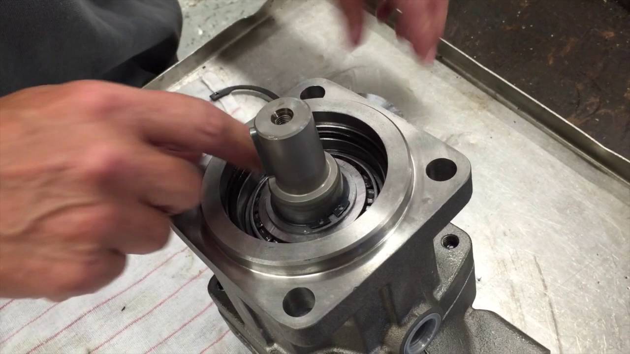 How to remove the shaft seal on a Parker F12 Hydraulic Motor Pump