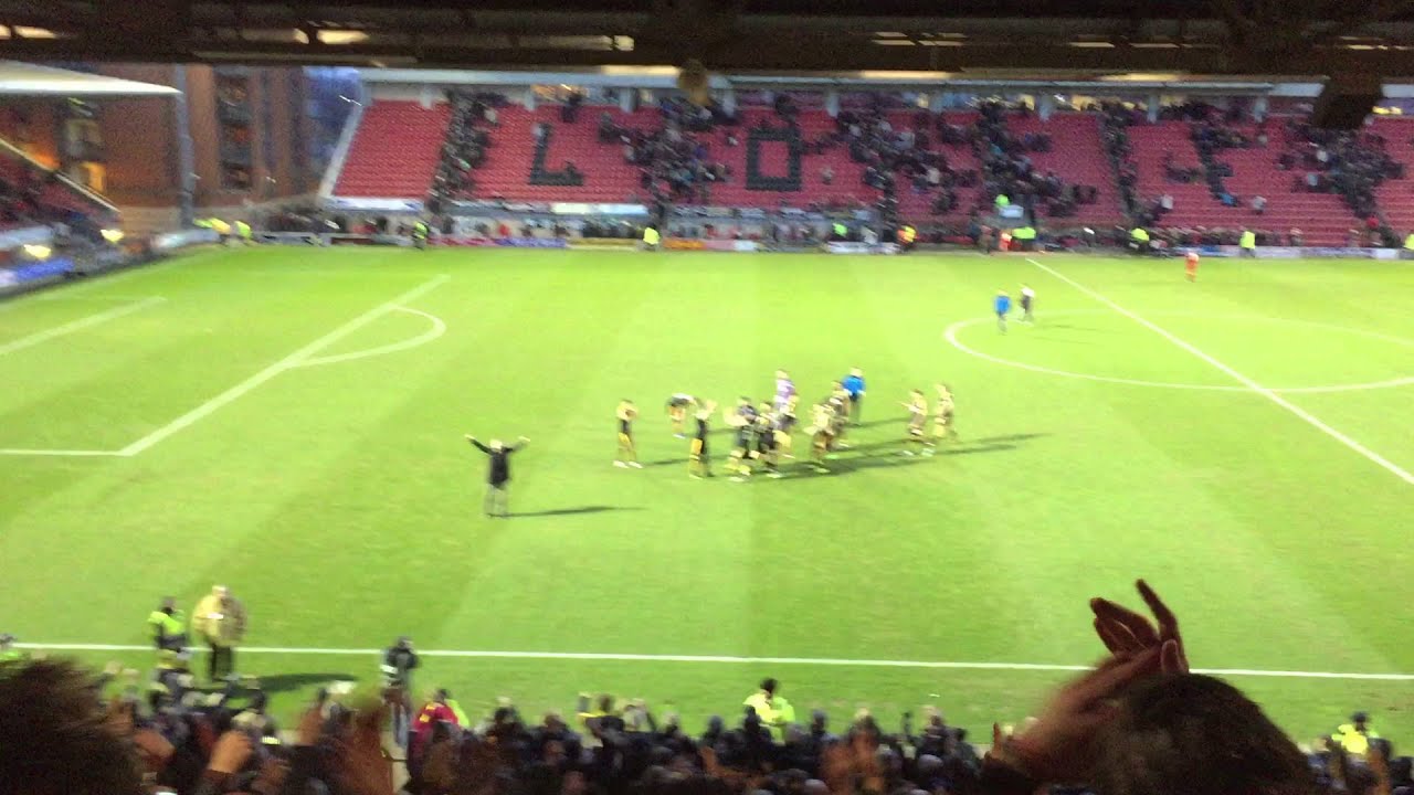 Cambridge United fans at Leyton Orient