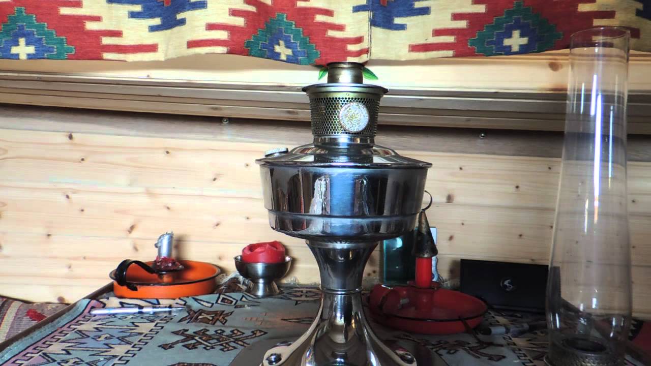 Boat heater using a Aladdin Lamp without a mantle