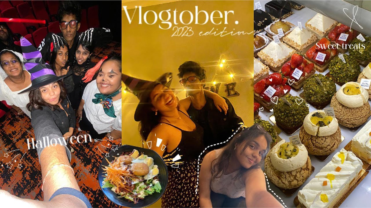 Vlogtober 2023 edition✨ Summer 2023🍊☀️ Beach day🌴 Food spots🍝 Halloween🎃👻 2nd year film school🎥✔️