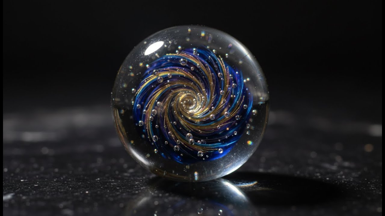 Crafting Galaxy Glass Marbles is Pure Visual Zen