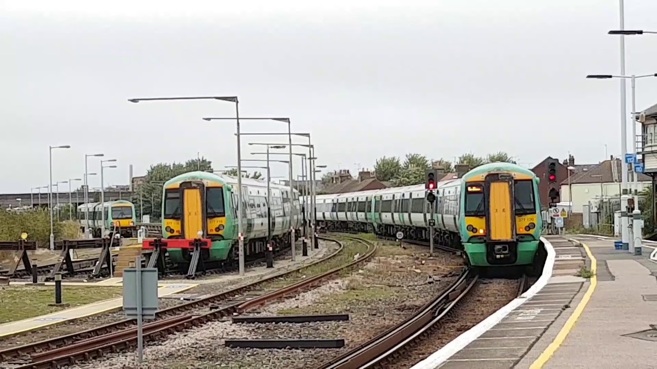 Trains at Eastbourne Station