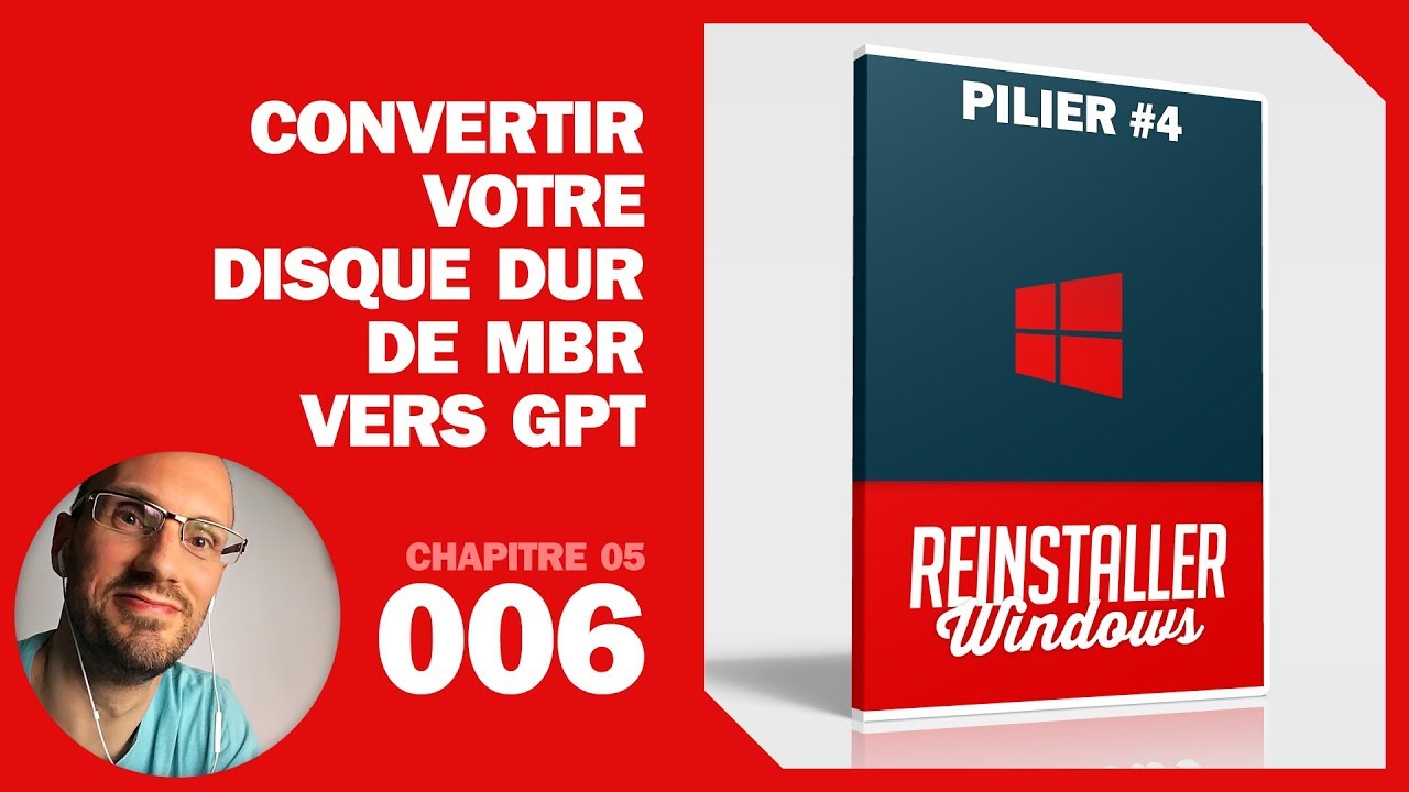 Convertir MBR en GPT  et de GPT vers MBR