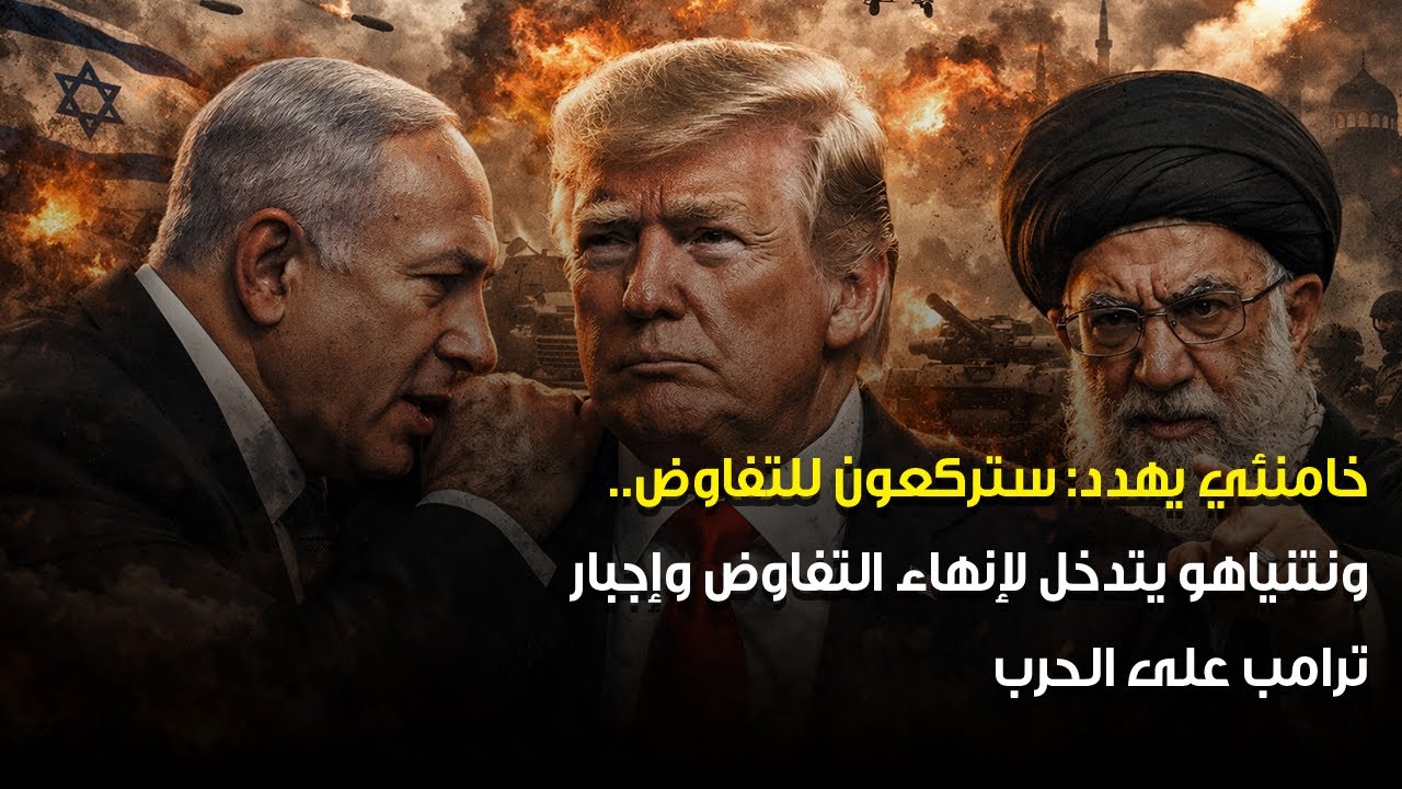 نتنياهو يجبر ترامب على الحــ,, ــرب وينهي المفاوضات.. وخامنئي يهــ, ـدد: ستركعون للتفاوض