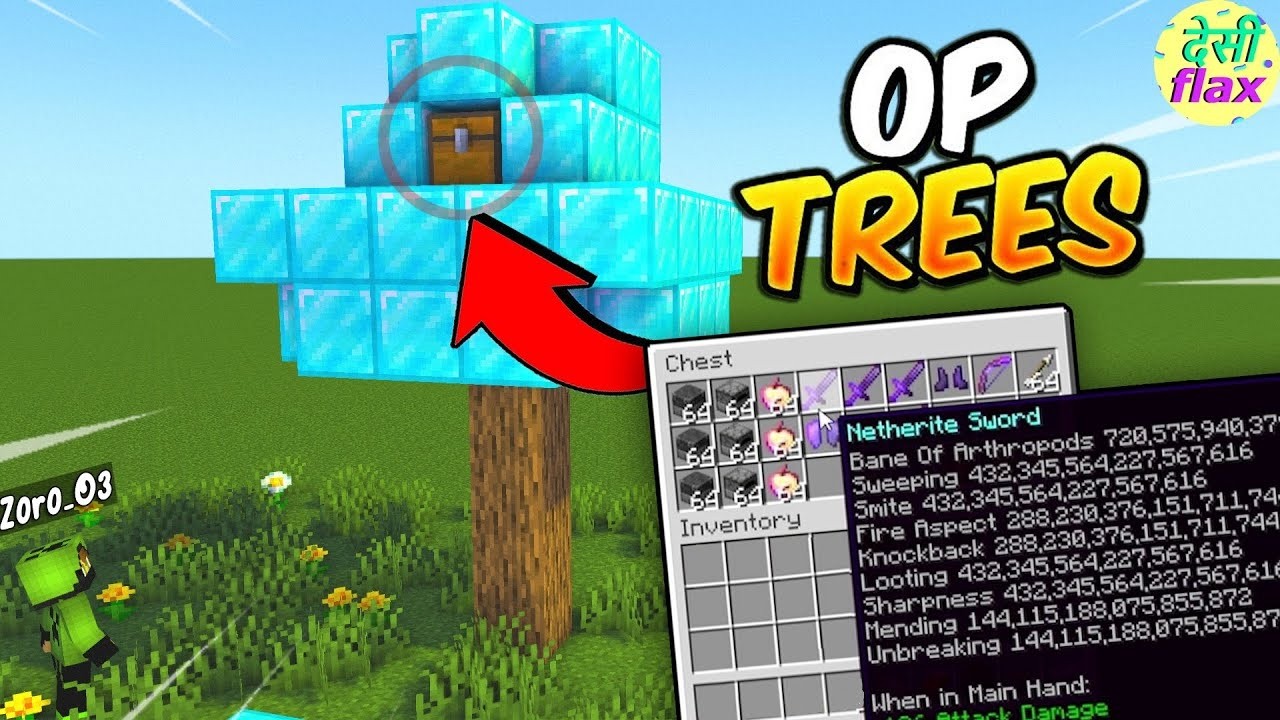 Minecraft, But there are Custom Trees... ( minecraft hindi )