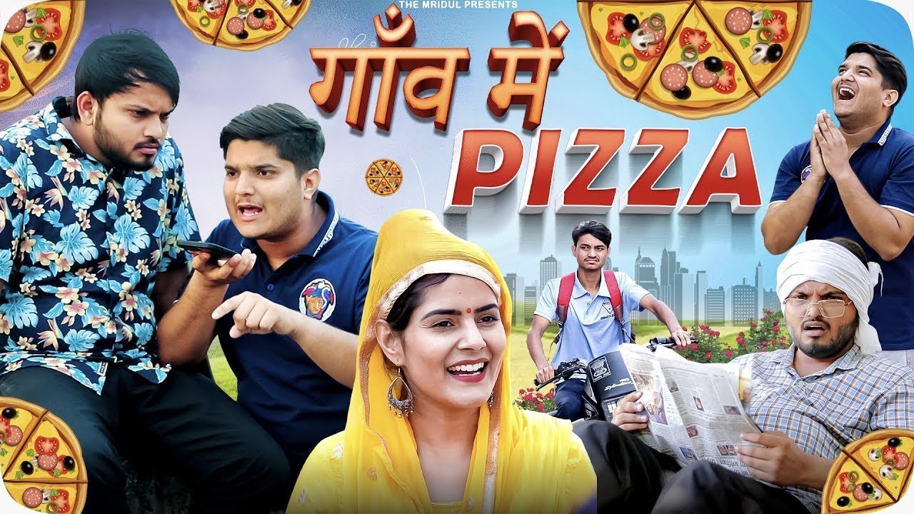 गाँव में पिज्जा 😂 | Gaon Mein Pizza | The mridul | Pragati | Nitin | 2024 Best Comedy #mastani
