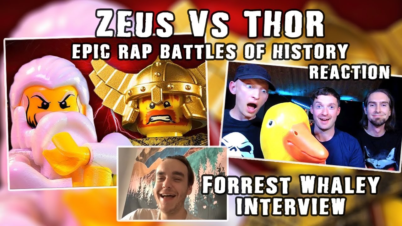 Epic Rap Battle of History Zeus Vs Thor - reaction + Forrest Whaley interview