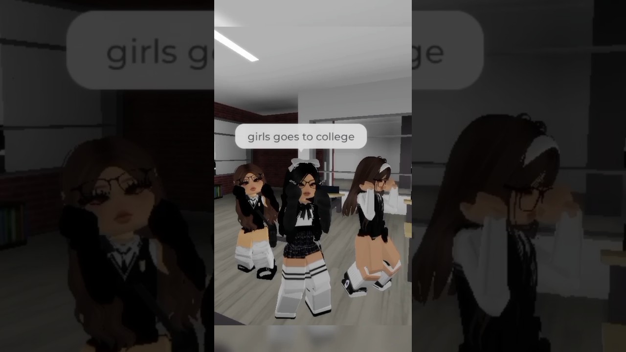 Girls go to college to get more knowledge #roblox #slay #viral #short #trend #brookhaven