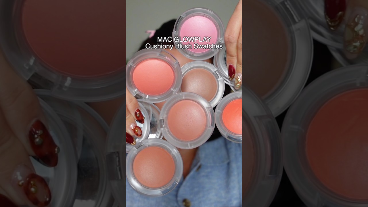 MAC GLOWPLAY Blush Swatches #makeup #beauty #blush #blushswatches #cosmetics #autumn