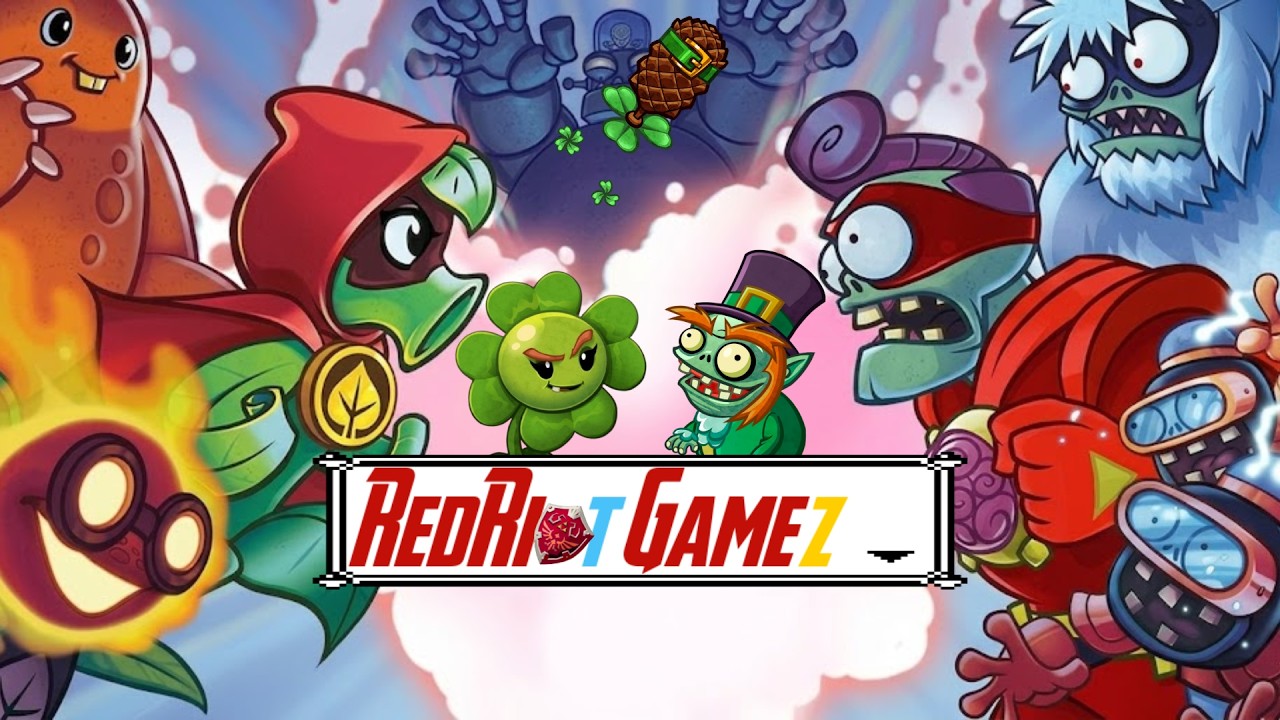 HAPPY ST. PATRICK'S DAY! SHAMROCKETS, AND CLOVERS, AND IMPS OH MY! REDRIOT GAMEZ PVZ HEROES LIVE!!!!