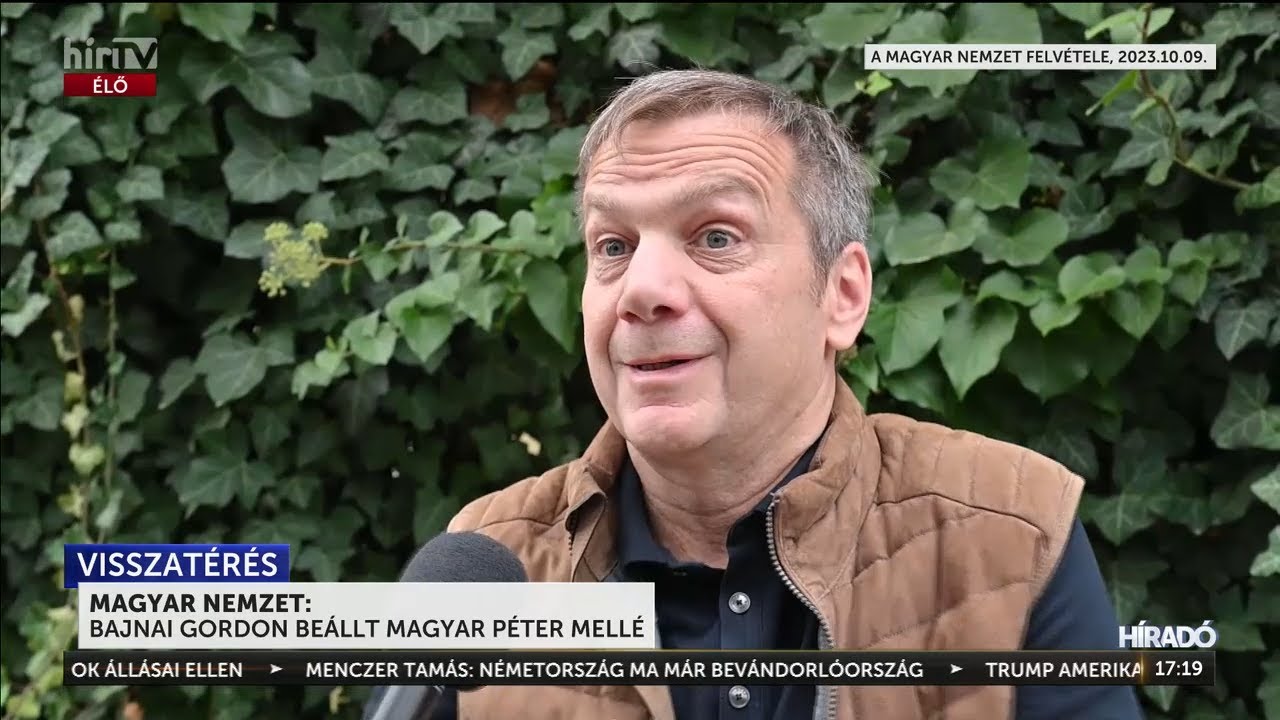 Magyar Nemzet: Bajnai Gordon be&aacute;llt Magyar P&eacute;ter mell&eacute; - H&iacute;rTV