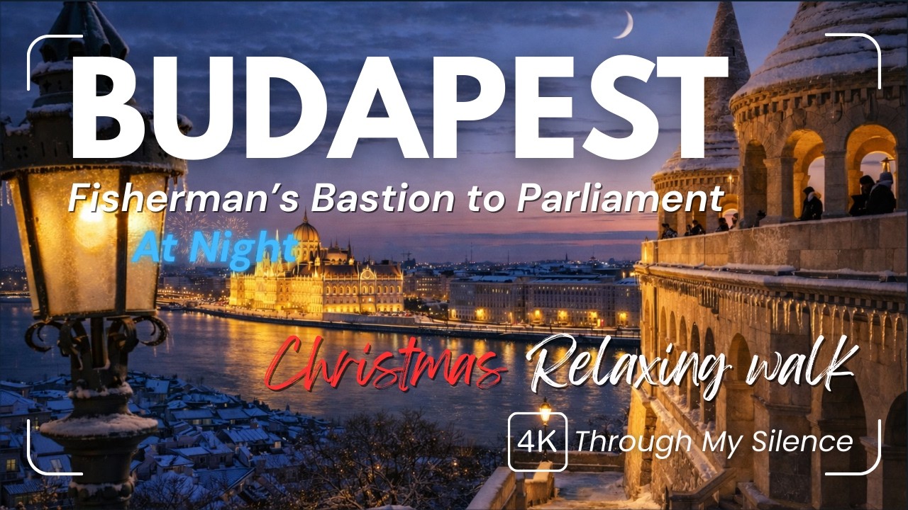 Budapest, Hungary 🇭🇺– Evening Walk from Fisherman’s Bastion to Parliament | 4K ASMR POV