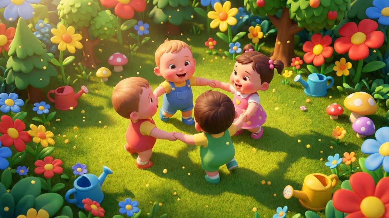 Kids Dancing in a Circle With Joy 🌼💖 | Movement Songs for Preschoolers 