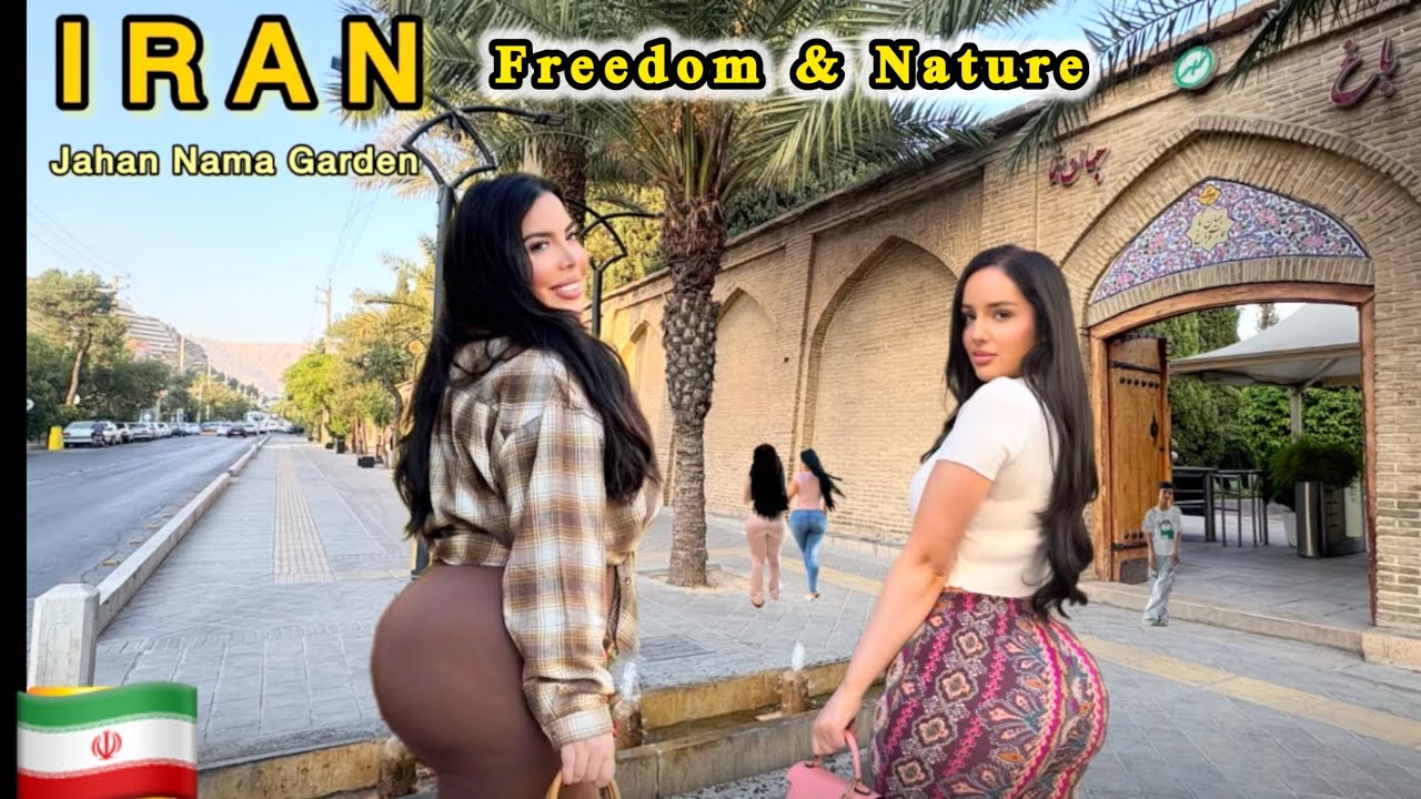 Women Enjoying Freedom in Shiraz 🌸 | Jahan Nama Garden 4K Walk 🇮🇷