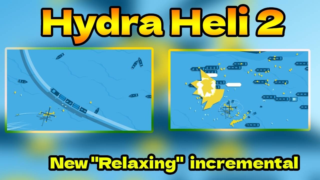 Relaxing incremental destroying battleships with my helicopter (new incremental game)