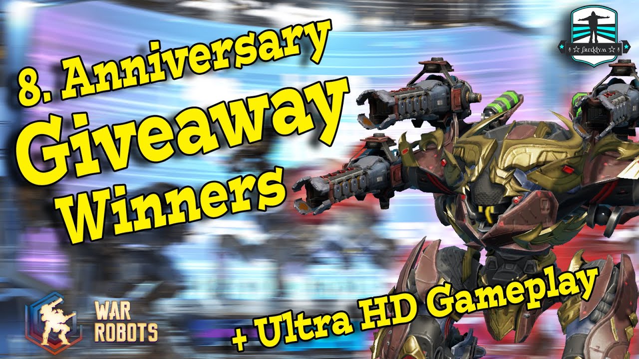 War Robots Giveaway - Winner Announcement + New Pantagruel & Northlight 4K Ultra HD Gameplay