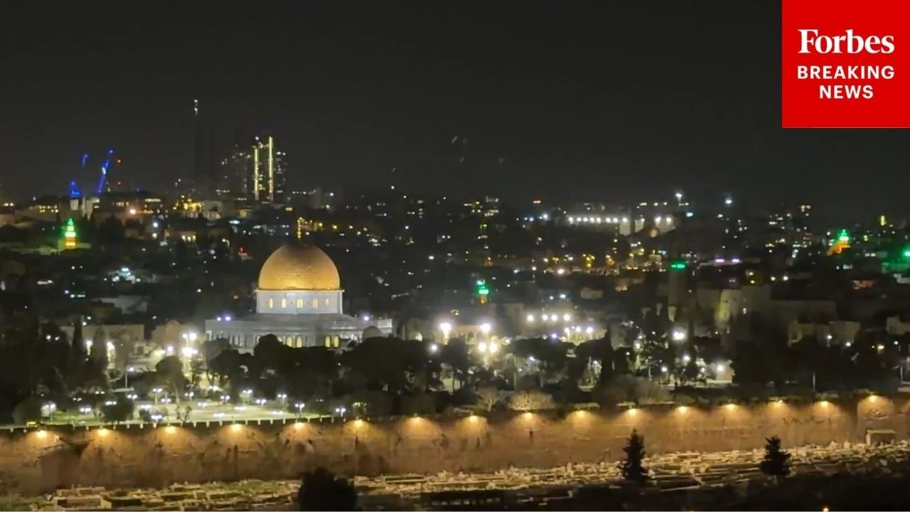 Air Raid Sirens Blare Across Jerusalem As Flurry Of Missiles Cross Night Sky
