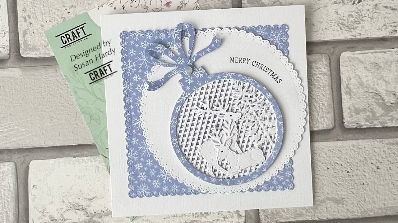 Easy …. Elegant Christmas card # CAUK # coupon code ….susan5 