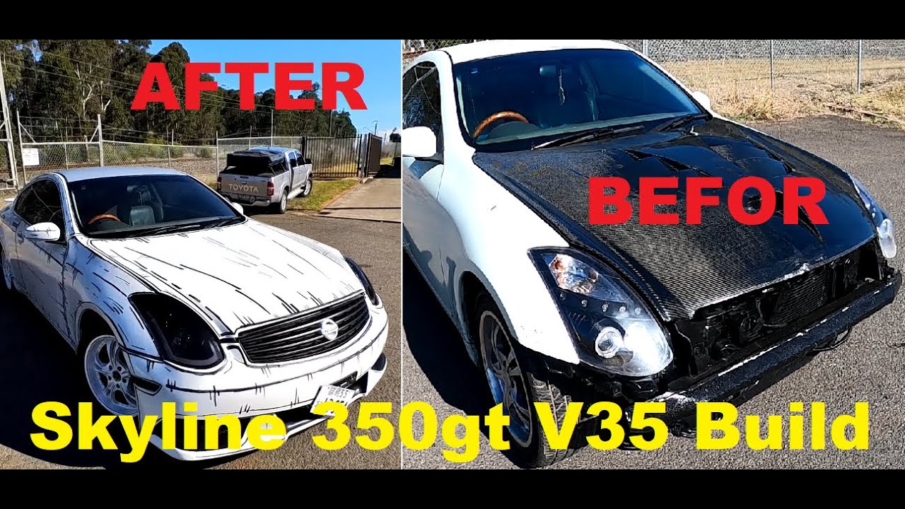 2003 Nissan Skyline GT350 V35 / Infiniti G35 full Build start to finish DIY at home garage