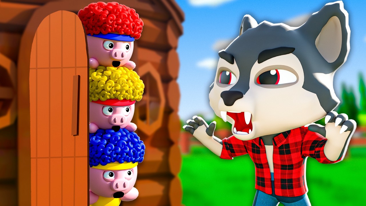 Three Little Pigs | D Billions Kids Songs