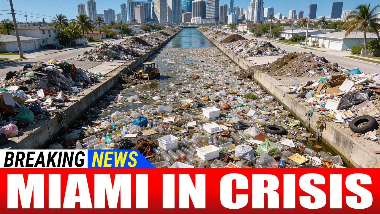 5 MINS AGO: Miami’s Drainage Canals Are CLOGGING With Trash — “We Can’t Stop It!”