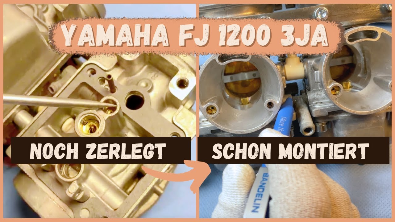 Vergaser Yamaha FJ1200 3YA montieren, Schritt für Schritt Anleitung, vom Vergaseronkel