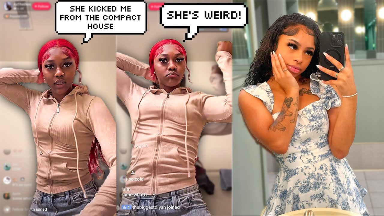 AZ ON IG LIVE STATING NADIA KICKED ME FROM THE COMPACT HOUSE..💔😳SHE’S WEIRD!