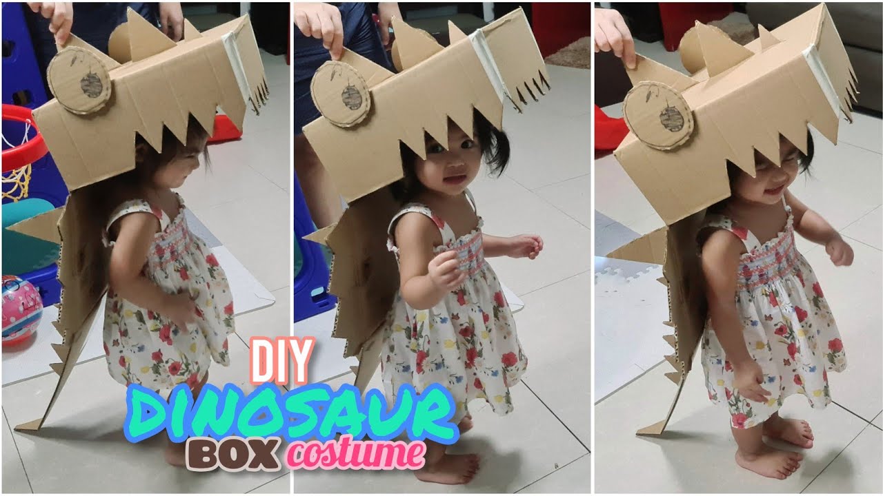 DIY Dinosaur Box Costume