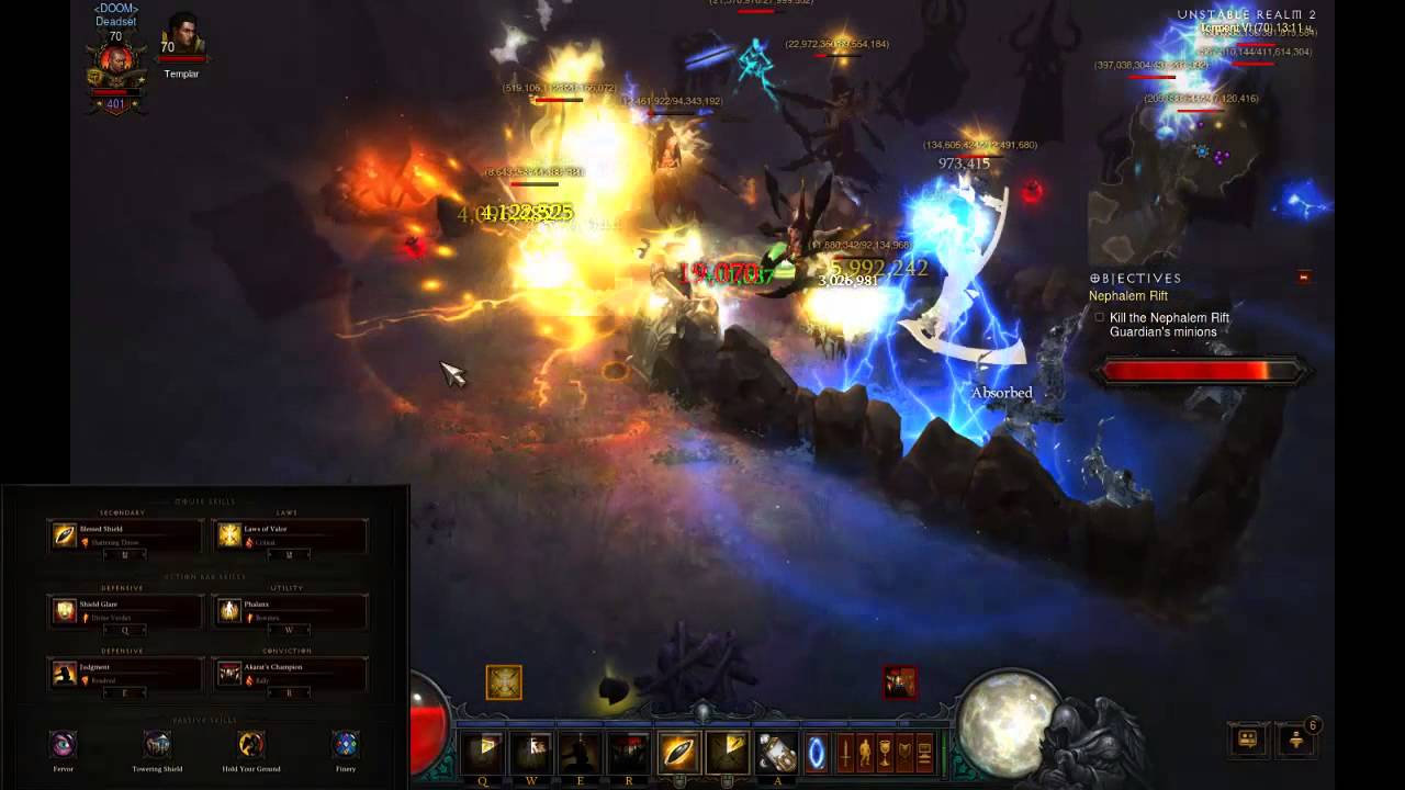 Diablo 3 Reaper of Souls - Holy Blessed Shield Crusader (Torment VI)