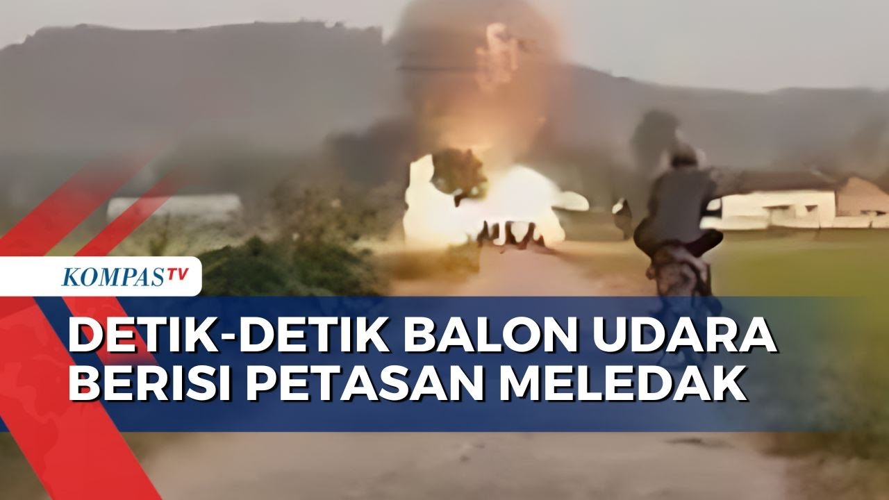 Detik-detik Balon Udara Berisi Petasan Meledak di Ponorogo yang Sebabkan 4 Orang Luka-Luka