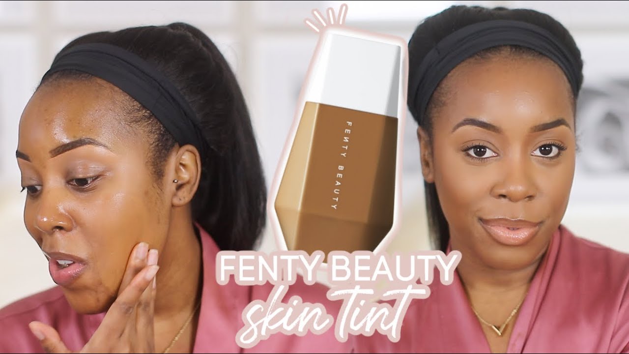 FENTY BEAUTY HAS SKIN TINTS?!?! | FENTY BEAUTY EAZE DROP SKIN TINT *FIRST IMPRESSION* | Andrea Renee
