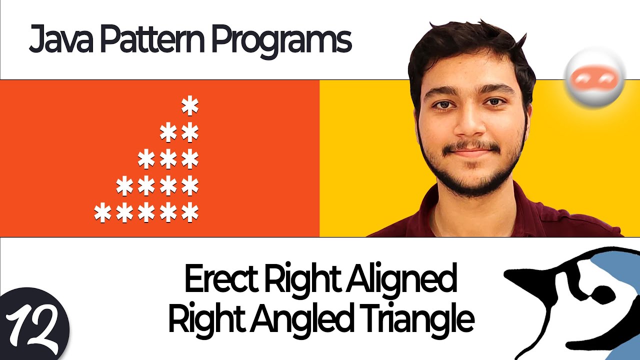 Java Pattern Program |  Right Aligned Triangle (Logic + Code)