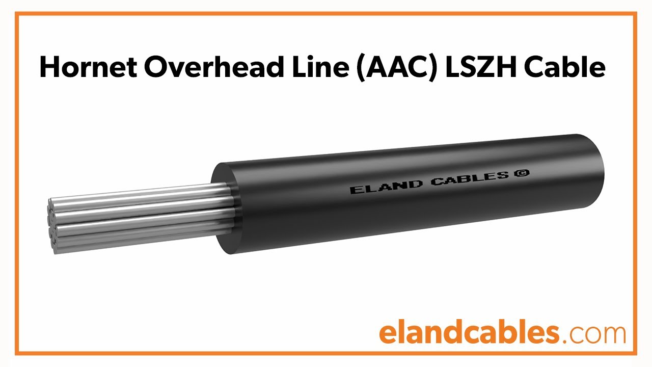 Hornet Overhead Line (AAC) LSZH Cable Animation