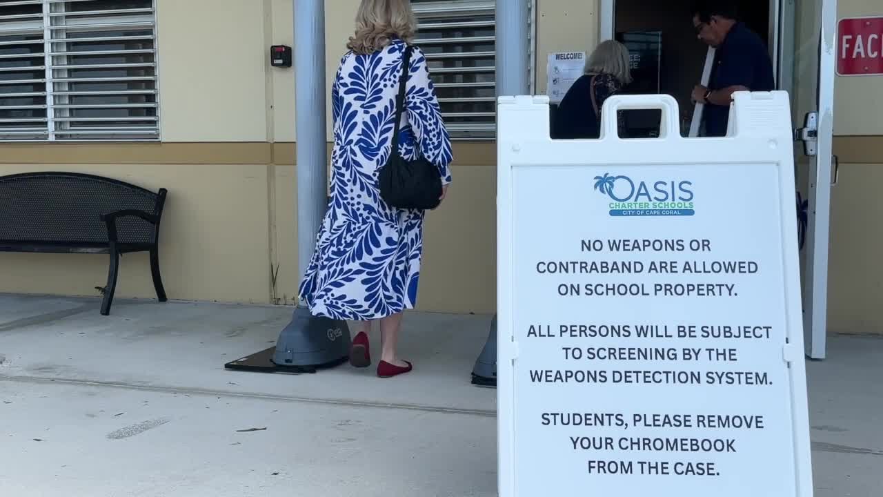 Oasis Charter Schools installs weapons detection systems, the last in Lee County to get them