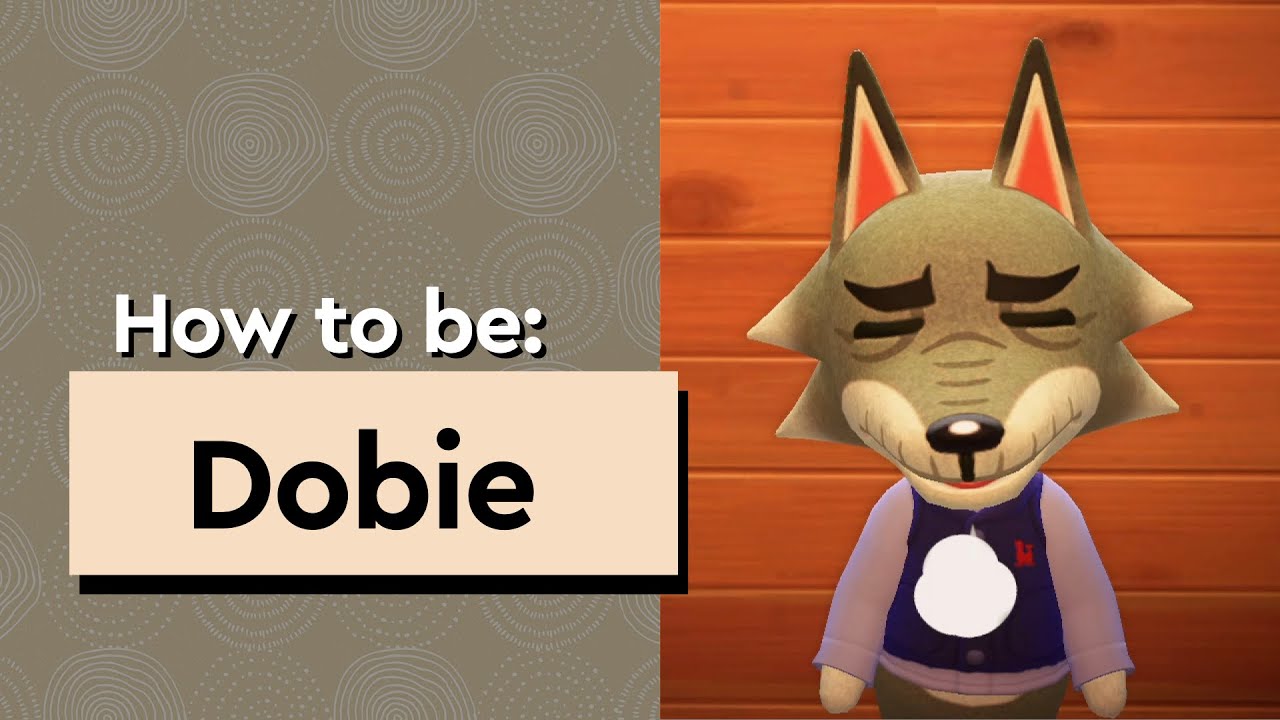 Dobie  - Reactions, Gift guide, House & Bio | Animal Crossing - Cranky Wolf Villager